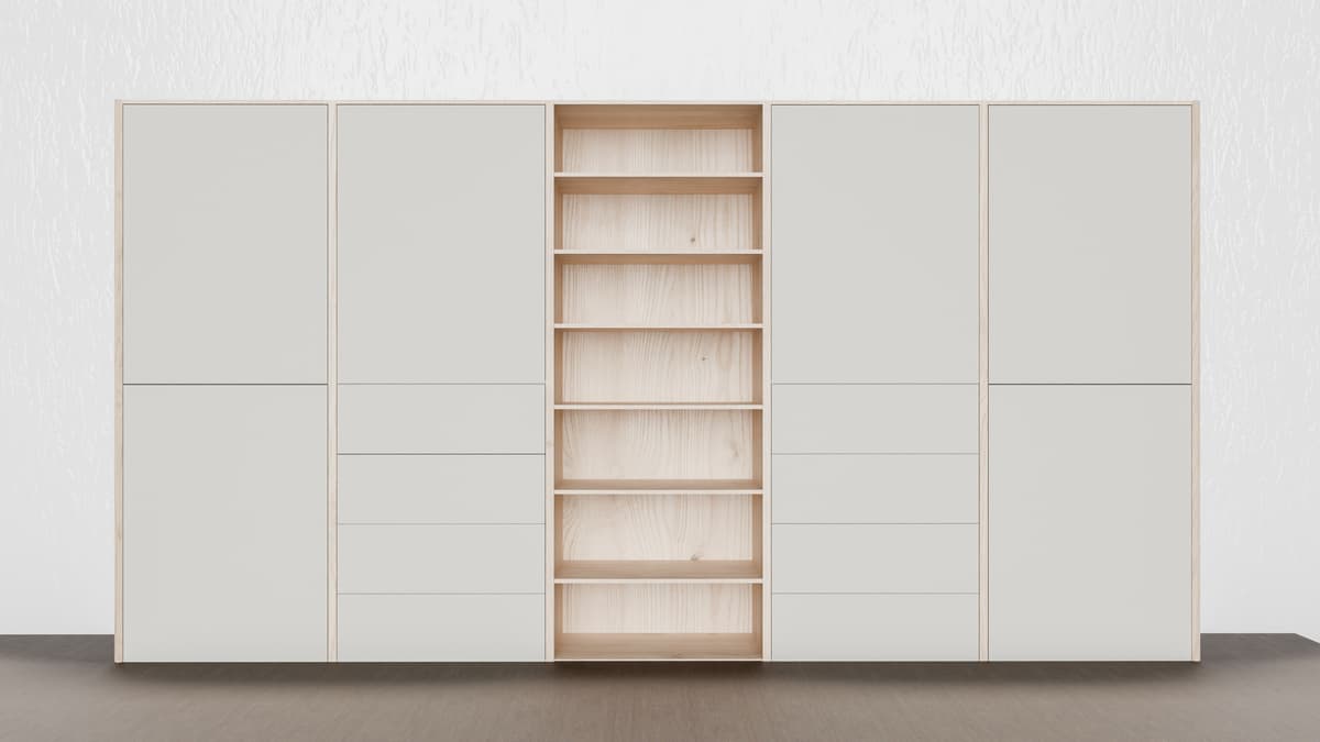 Vestavěná skříň – zavřená 2